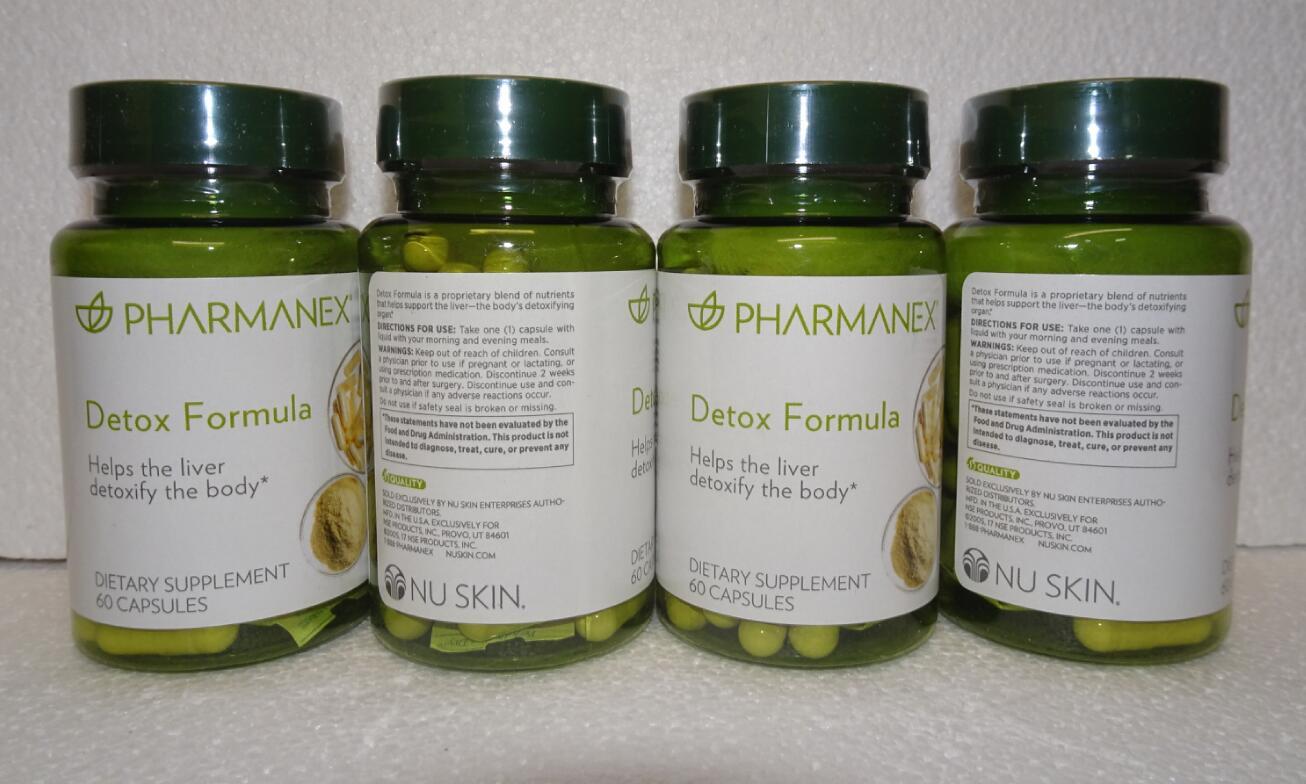 Four Pack Nu skin Nuskin Pharmanex Detox Formula 60 capsules SEALED x4