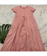 Vanity Fair Vintage House Dress Night Gown Size M Pastel Pink Short Slee... - $565.28 MXN