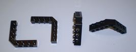4 Used Lego Black Technic Brick 5 x 5 Right Angle (1 x 4 - 1 x 4) 32555 - £7.86 GBP