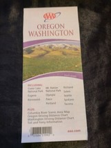 AAA Oregon Washington State Highway Travel Road Map 06-07 - $10.88