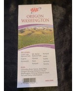AAA Oregon Washington State Highway Travel Road Map 06-07 - $14.83 CAD