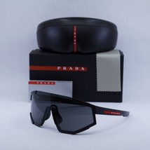 PRADA SPORT PS04WS DG006F Black Rubber/Dark Grey 39-137-130 Sunglasses New Au... - $304.08