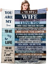 Censiher To My Wife Ultra-Soft Micro Fleece You Are My Life Blanket Luxury - £34.30 GBP