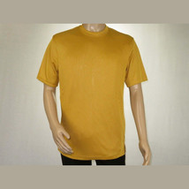 Mens Dressy T-Shirt  Log-In Uomo Soft Crew Neck Corded Short Sleeves 218 Gold image 2
