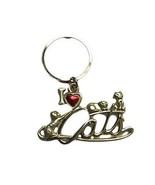 AJC Co. Gold - Plated I Love Cats Keychain Kitten Kitties - €8,55 EUR