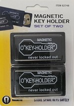 Magnetic Spare Key Holders For House &amp; Cabinet Keys 2/Pk - £3.83 GBP