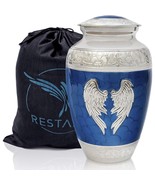 Cremation Urn for Human Ashes for Humans or Pets Angel Wings Blue - $1,305.98 MXN