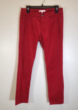 CAbi #160 Red Soft Cords Corduroy Pants Jeans Pockets Zip  Stretch Women... - £13.46 GBP