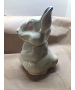70&#39;s Vintage Kitschy Bunny Rabbit Cookie Jar Hand Painted 12&#39; - £34.93 GBP