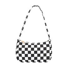 Casual Shopper Bag High Quality Cheap Women&#39;s Bag 2022 Plaid Print Nylon Shoulde - £10.38 GBP