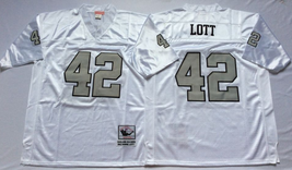 Men&#39;s Ronnie Lott #42 Stitched Jersey White - T-Shirts - £36.35 GBP