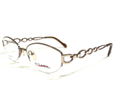 Visage Eyeglasses Frames Jersey PNK Rose Gold Champagne gold Oval 52-17-130 - £36.39 GBP