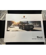 Porsche New Car Macan Owner&#39;s Manual Warranty Book Leather Case - $920.79 MXN