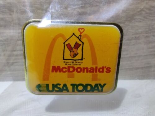 Vintage 1980's McDonald's USA Today Commemorative Ronald Mcdonald Charities Pin - £13.54 GBP