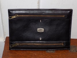 Vintage Texaco Gas Attendant leather 4 Zipper Money Pouch - $44.55