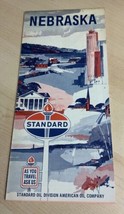 Vintage STANDARD Oil Co. Gas - Nebraska road map - £5.58 GBP