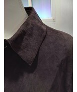 Sienastudio Women Leather Button Up Shirt Size Large - £19.95 GBP
