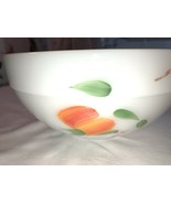 Vintage Fire King Gay Fad Fruits Opaque White Bowl - £15.65 GBP