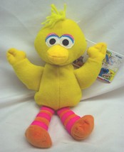 Vintage Tyco Sesame Street Big Bird 8&quot; Bean Bag Stuffed Animal Toy 1997 New - £14.33 GBP