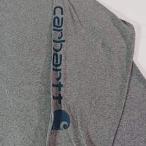 Carhartt K231 020 Original Fit Men's L Gray Cotton Long Sleeve Graphic T-Shirt image 8