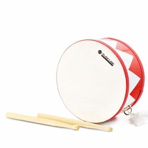 Kids Drum Set 8-Inch Wooden Drum Toys With An Adjustable Strap And 2 Dru... - £32.04 GBP