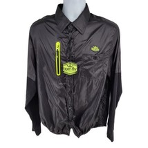 Born Fly Windbreaker Collared Button  Black Jacket Size L - £39.52 GBP