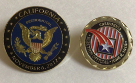 California Presidential Election Lapel Hat Enamel Pin 2012 &amp; Official 2010~780A - £10.63 GBP