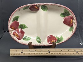 Apple Collection Divided Serving Dish w/ Embossed Apples EUC - £9.27 GBP