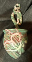 Vintage Artist Signed Studio Art Pottery Wall Pocket Vase Original Hand ... - $165.00