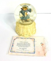 Cherished Teddies Winter Bear Festival Snow Globe Music Box Hillman 1997... - £25.79 GBP