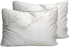 Sleepsia Bamboo Pillows King Size Set of 2 - £39.56 GBP