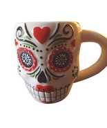 Skull Large Coffee Mug Day Of The Dead Halloween - $10.99