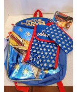 Captain MARVEL Backpack Set - W/ Water Bottle,Backpack,Snack tote,case -... - $24.63