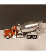 2011 New-Ray 1/32 Scale Long Hauler Orange Kenworth W900 Cement Mixer - $25.00