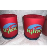 Igloo Coleman Koozie Red Vintage Retro Foam Pool Beach Lot Of Three - $33.93 CAD