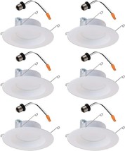 Halo LT560WH6930-6CA 5/6&#39;&#39; W LED  Retrofit Baffle Trim Kit 8W Matte Soft... - $56.42