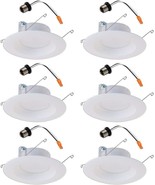 Halo LT560WH6930-6CA 5/6&#39;&#39; W LED  Retrofit Baffle Trim Kit 8W Matte Soft... - $1,059.63 MXN