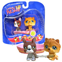 Year 2005 Littlest Pet Shop LPS Pairs - Chow Chow #117 &amp; Boxer #118 with Bathtub - £42.99 GBP