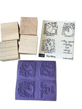 Stampin' Up! "Very Merry" Unmounted Rubber Stamp Set Christmas Holiday 2003 - $11.85