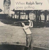 1965 NY Yankee Ralph Terry Golfing Chap Stick Advertisement Sports DWLL7 - £19.61 GBP