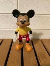 Vintage Walt Disney Productions 5” Mickey Mouse Poseable Toy Figure Hong Kong - £5.94 GBP