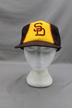 San Diego Padres Hat (VTG) - 1970s Bell Trucker Hat Universal - Adult Snapback - £67.01 GBP