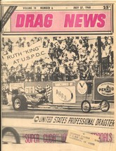 Drag News 7/27/1968-Ruth King at U.S.P.D.C. cover-1968 Drag News-Vol.14 #6-VF - £41.37 GBP