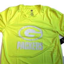 NFL Green Bay Packers Performance T Shirt Youth Boys Size L (14/16) Neon Yellow - $11.27