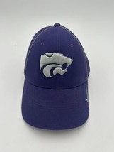 Kansas State Nike Team K-State Baseball Cap Purple Cat Logo Hat  Strap Back - £11.20 GBP
