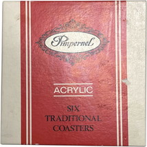 Pimpernel Acrylic Six Traditional Coasters “Birds” MOTIF IN ORIGINAL BOX... - $9.99