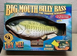NEW IN BOX Vintage Big Mouth Billy Bass Singing Fish 1998 Motion Activat... - $84.89