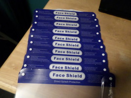 10-Face Shields with Bands and Foam/Sponges Adult Size-Washable PPE US S... - $9.99