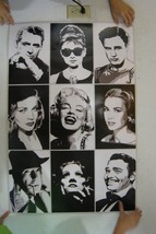 Hollywood Legends Poster Clark Gable Lauren Bacall Carey Grant Marlon Brando - £10.61 GBP