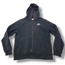 Nike Sweatshirt Size Large Full Zip Up Hooded Sweatshirt Embroidered Log... - $33.80